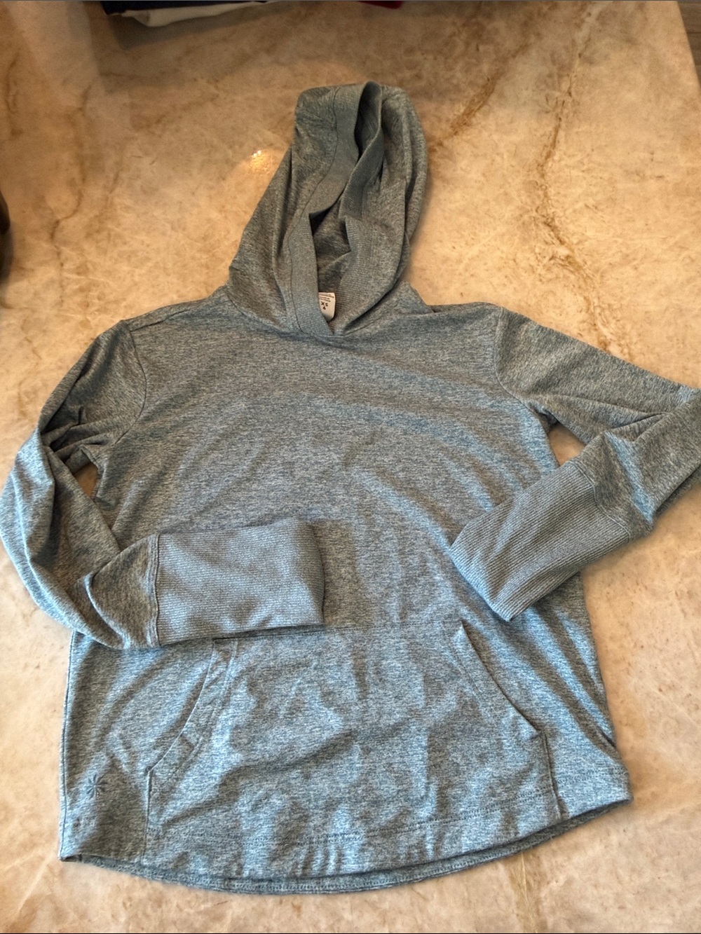 Athleta girl Light Blue/green Heathered dry fit Hoodie